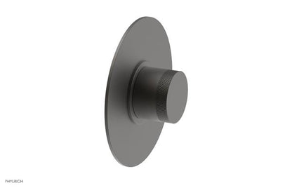 Phylrich - Basic II Mini Thermostatic Shower Trim Only Knurled Handle Round Plate