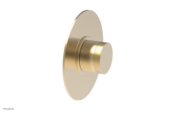 Phylrich - Basic II Mini Thermostatic Shower Trim Only Knurled Handle Round Plate