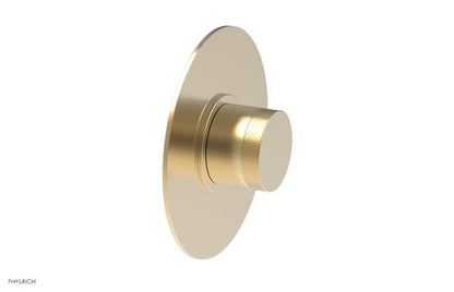 Phylrich - Basic II Mini Thermostatic Shower Trim Only Knurled Handle Round Plate