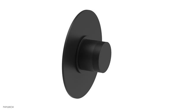 Phylrich - Basic II Mini Thermostatic Shower Trim Only Knurled Handle Round Plate