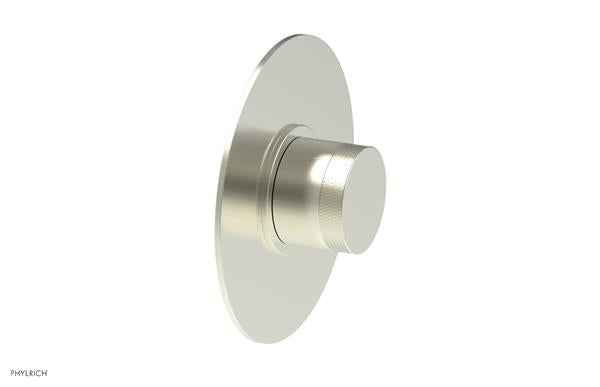 Phylrich - Basic II Mini Thermostatic Shower Trim Only Knurled Handle Round Plate