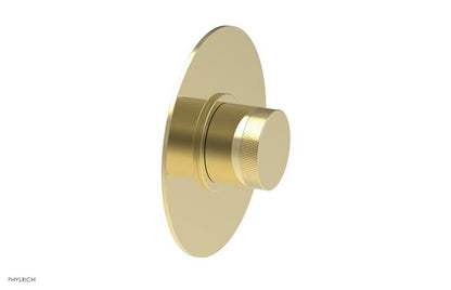 Phylrich - Basic II Mini Thermostatic Shower Trim Only Knurled Handle Round Plate
