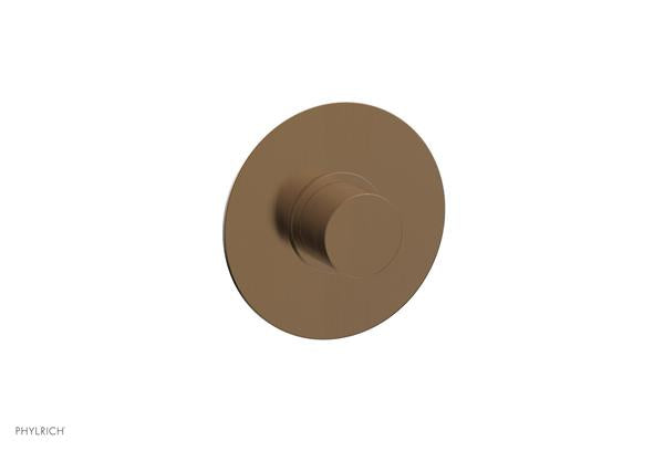 Phylrich - Basic II Mini Thermostatic Shower Trim Only Smooth Handle Round Plate