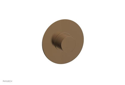 Phylrich - Basic II Mini Thermostatic Shower Trim Only Smooth Handle Round Plate