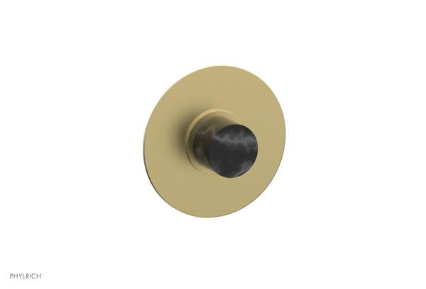Phylrich - Basic II Mini Thermostatic Shower Trim Only Marble Handle Round Plate