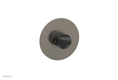Phylrich - Basic II Mini Thermostatic Shower Trim Only Marble Handle Round Plate