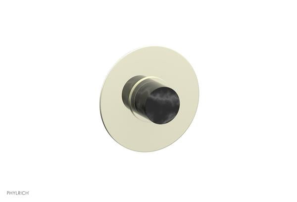 Phylrich - Basic II Mini Thermostatic Shower Trim Only Marble Handle Round Plate