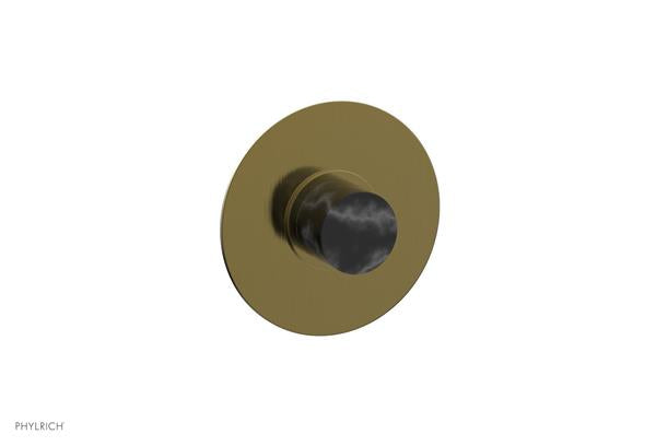 Phylrich - Basic II Mini Thermostatic Shower Trim Only Marble Handle Round Plate