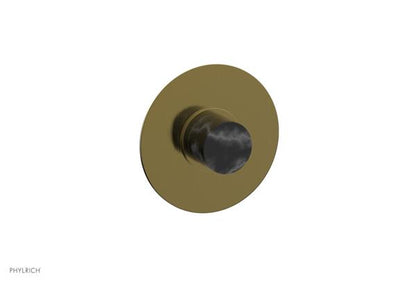 Phylrich - Basic II Mini Thermostatic Shower Trim Only Marble Handle Round Plate