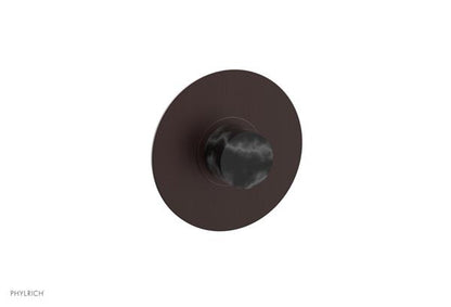 Phylrich - Basic II Mini Thermostatic Shower Trim Only Marble Handle Round Plate