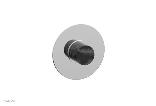 Phylrich - Basic II Mini Thermostatic Shower Trim Only Marble Handle Round Plate
