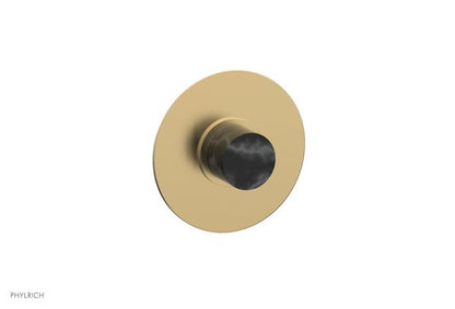 Phylrich - Basic II Mini Thermostatic Shower Trim Only Marble Handle Round Plate