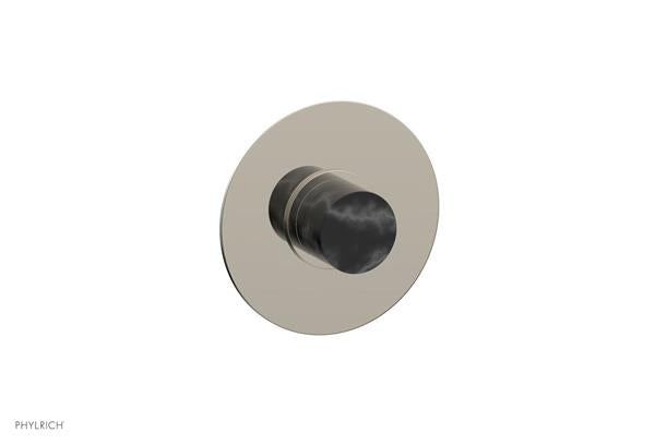 Phylrich - Basic II Mini Thermostatic Shower Trim Only Marble Handle Round Plate
