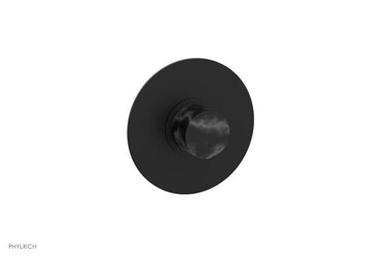 Phylrich - Basic II Mini Thermostatic Shower Trim Only Marble Handle Round Plate
