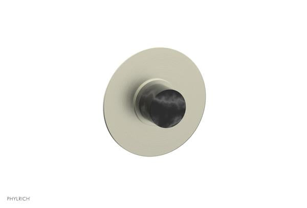 Phylrich - Basic II Mini Thermostatic Shower Trim Only Marble Handle Round Plate