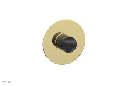 Phylrich - Basic II Mini Thermostatic Shower Trim Only Marble Handle Round Plate