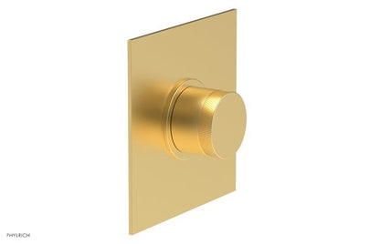 Phylrich - Basic II Mini Thermostatic Shower Trim Only Knurled Handle Square Plate