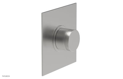 Phylrich - Basic II Mini Thermostatic Shower Trim Only Knurled Handle Square Plate
