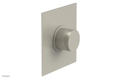 Phylrich - Basic II Mini Thermostatic Shower Trim Only Knurled Handle Square Plate