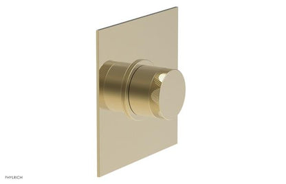 Phylrich - Basic II Mini Thermostatic Shower Trim Only Knurled Handle Square Plate