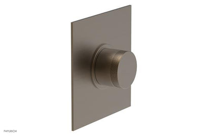 Phylrich - Basic II Mini Thermostatic Shower Trim Only Knurled Handle Square Plate
