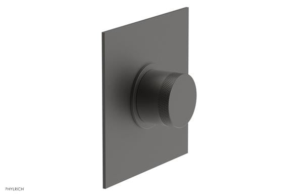 Phylrich - Basic II Mini Thermostatic Shower Trim Only Knurled Handle Square Plate