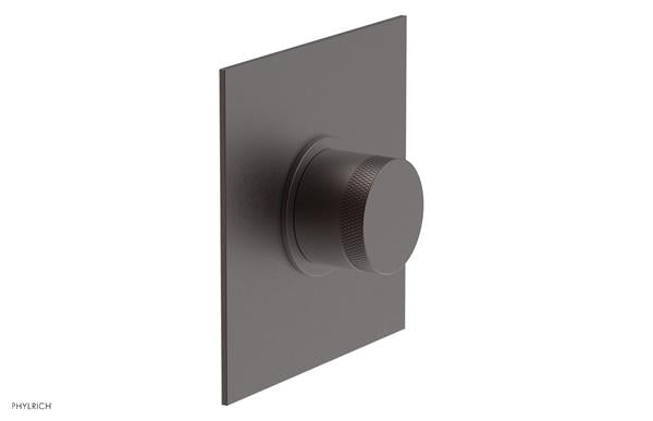 Phylrich - Basic II Mini Thermostatic Shower Trim Only Knurled Handle Square Plate