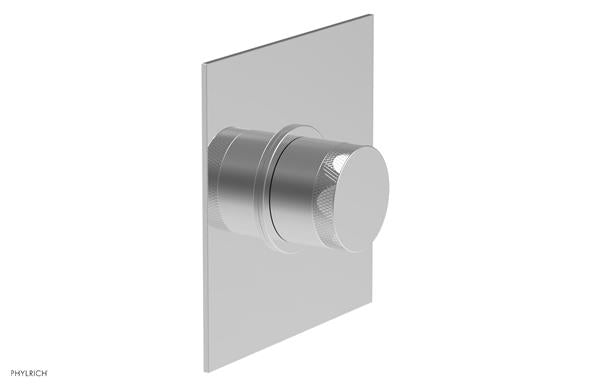 Phylrich - Basic II Mini Thermostatic Shower Trim Only Knurled Handle Square Plate