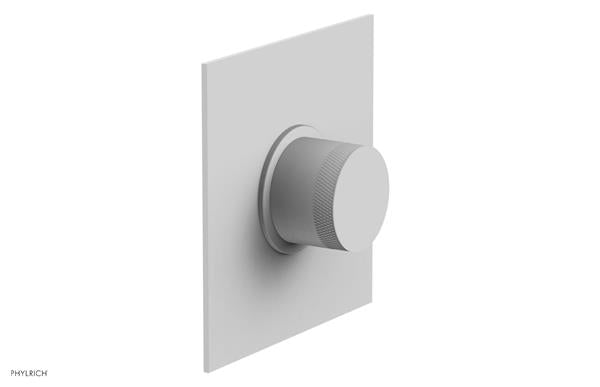 Phylrich - Basic II Mini Thermostatic Shower Trim Only Knurled Handle Square Plate