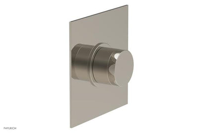 Phylrich - Basic II Mini Thermostatic Shower Trim Only Knurled Handle Square Plate