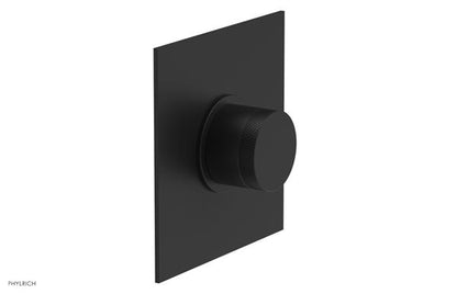 Phylrich - Basic II Mini Thermostatic Shower Trim Only Knurled Handle Square Plate