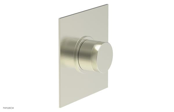 Phylrich - Basic II Mini Thermostatic Shower Trim Only Knurled Handle Square Plate