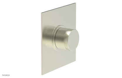 Phylrich - Basic II Mini Thermostatic Shower Trim Only Knurled Handle Square Plate