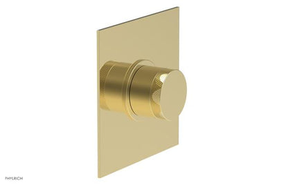 Phylrich - Basic II Mini Thermostatic Shower Trim Only Knurled Handle Square Plate