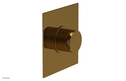 Phylrich - Basic II Mini Thermostatic Shower Trim Only Knurled Handle Square Plate