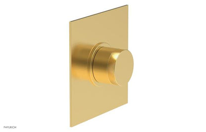 Phylrich - Basic II Mini Thermostatic Shower Trim Only Knurled Handle Square Plate