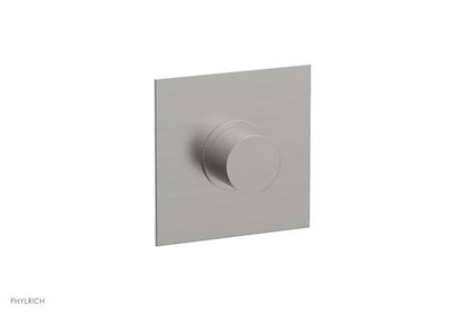 Phylrich - Basic II Mini Thermostatic Shower Trim Only Smooth Handle Square Plate