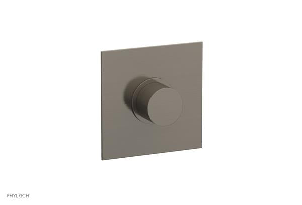 Phylrich - Basic II Mini Thermostatic Shower Trim Only Smooth Handle Square Plate