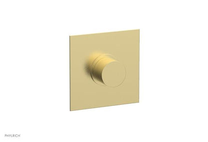 Phylrich - Basic II Mini Thermostatic Shower Trim Only Smooth Handle Square Plate