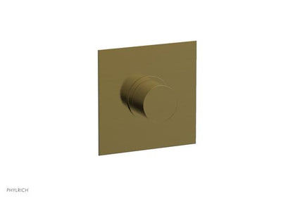 Phylrich - Basic II Mini Thermostatic Shower Trim Only Smooth Handle Square Plate