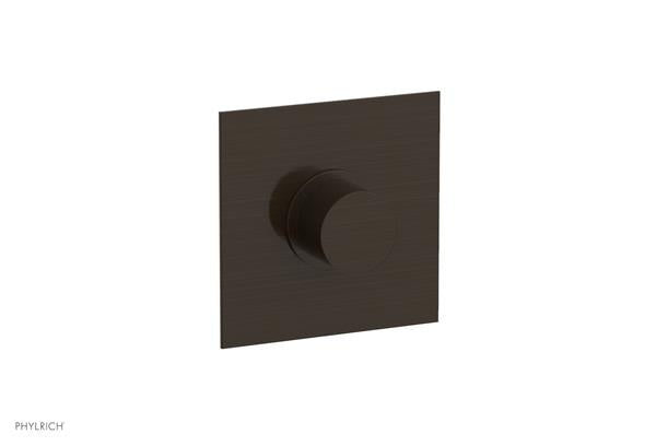 Phylrich - Basic II Mini Thermostatic Shower Trim Only Smooth Handle Square Plate