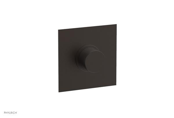 Phylrich - Basic II Mini Thermostatic Shower Trim Only Smooth Handle Square Plate