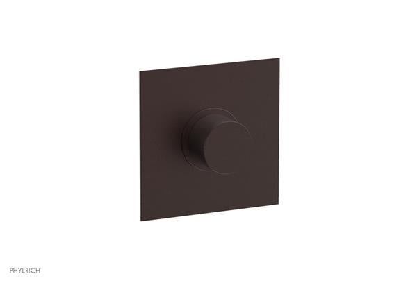 Phylrich - Basic II Mini Thermostatic Shower Trim Only Smooth Handle Square Plate
