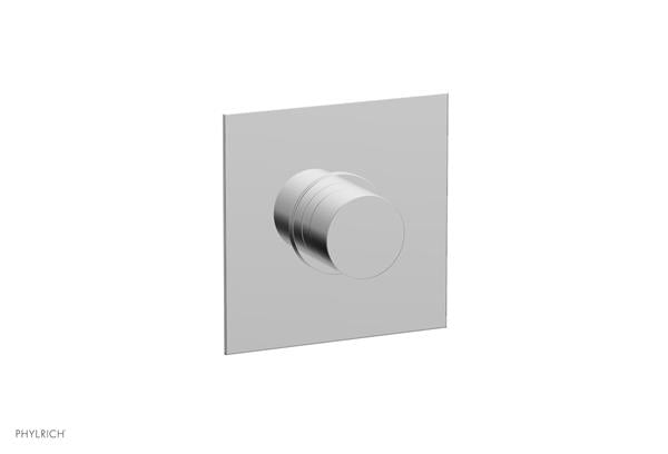 Phylrich - Basic II Mini Thermostatic Shower Trim Only Smooth Handle Square Plate