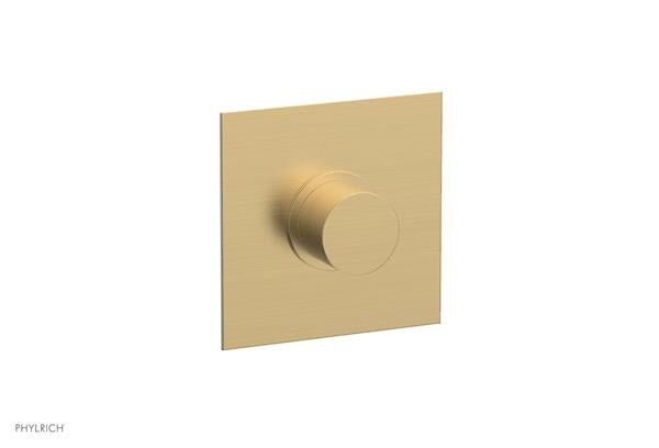Phylrich - Basic II Mini Thermostatic Shower Trim Only Smooth Handle Square Plate