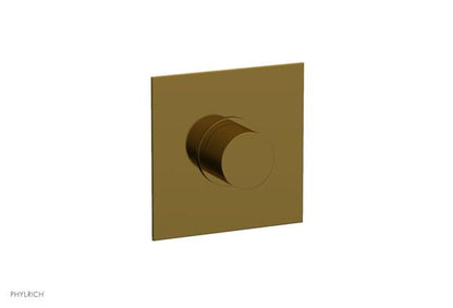 Phylrich - Basic II Mini Thermostatic Shower Trim Only Smooth Handle Square Plate