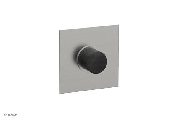 Phylrich - Basic II Mini Thermostatic Shower Trim Only Marble Handle Square Plate