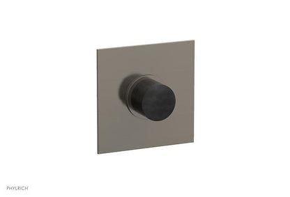Phylrich - Basic II Mini Thermostatic Shower Trim Only Marble Handle Square Plate