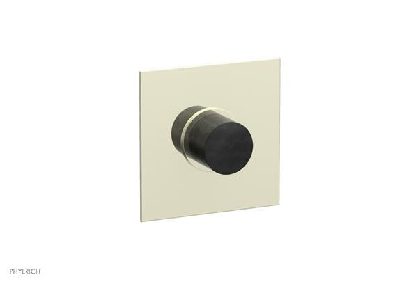 Phylrich - Basic II Mini Thermostatic Shower Trim Only Marble Handle Square Plate