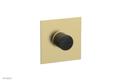 Phylrich - Basic II Mini Thermostatic Shower Trim Only Marble Handle Square Plate